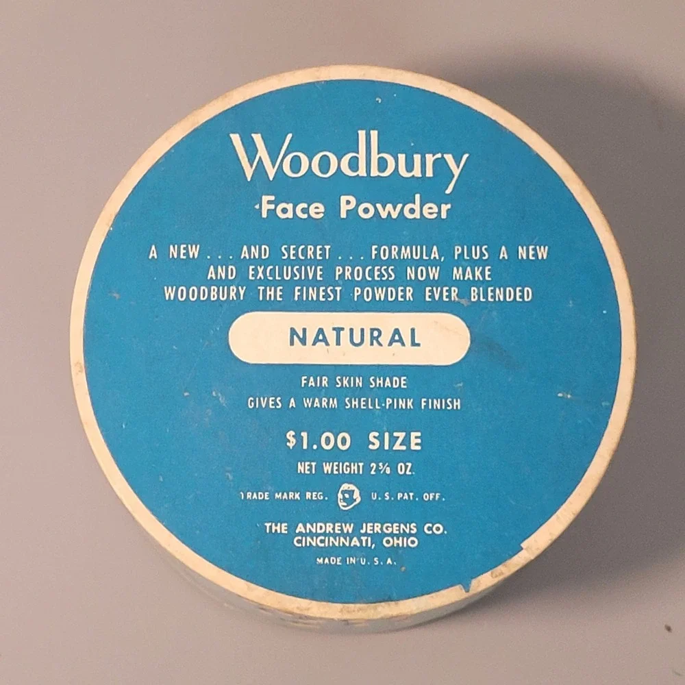 Woodbury by Jergens Vintage 1940s Loose Face Powder Sealed New 2 3/8 oz RARE